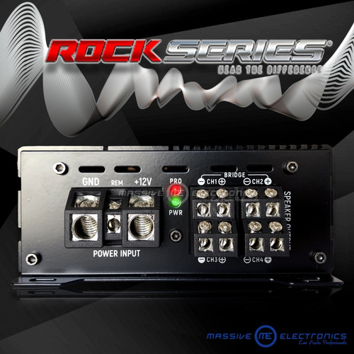 Imagen 4 de 7 de Amplificador Mini Rock Series Rks-r1000.4dm 4 Canales 2200w
