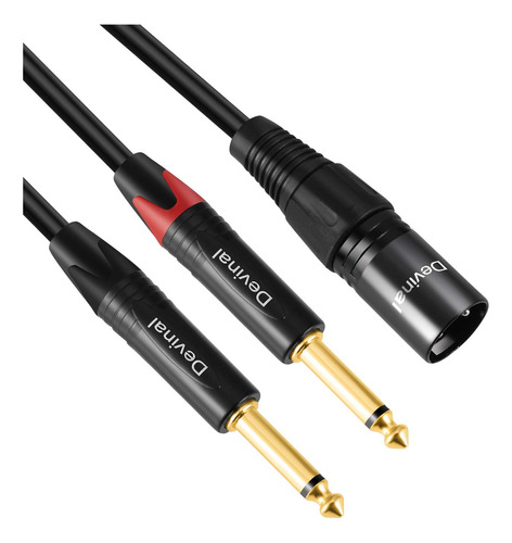 Devinal Cable Divisor Dual De 1/4 A Xlr Y, Doble 0.250 In Ts