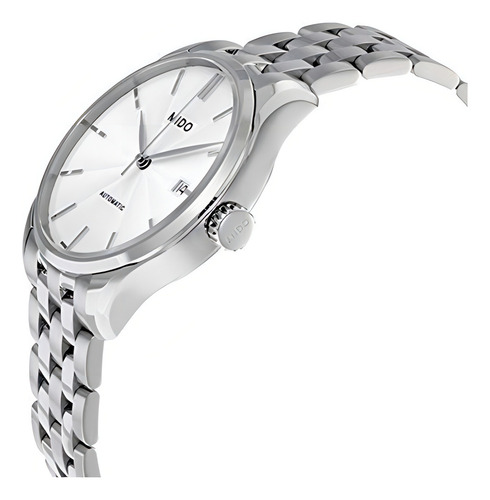 Reloj De Hombre De Esfera Plateada Automatica Mido Belluna I