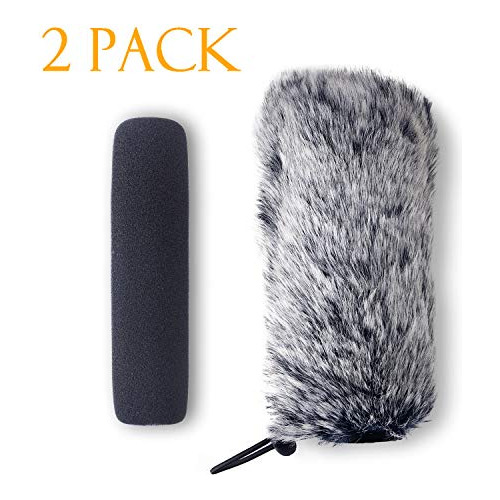 Sunmon Windscreen Muff And Foam For Rode Videomic Go Mic Cam