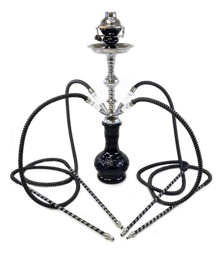 4 Manguera Hookah Shisha Midnight Chill Negro 22