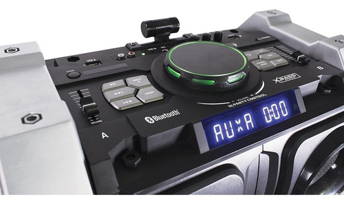 Parlante Portatil Torre De Audio Bluetooth Novik Reactor Dj Color Negro