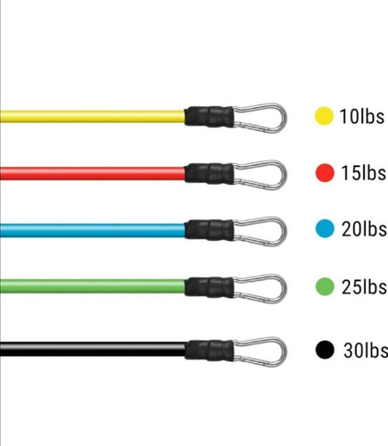 Set De 5 Ligas De Resistencia + Accesorios + Una Banda °°°