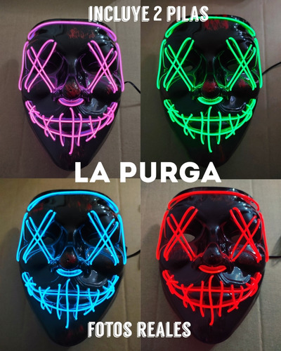 Mascara Luces Led La Purga The Purge Halloween