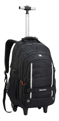 Mochila Rodinhas Escolar Notebook Executiva Red Nose Preta