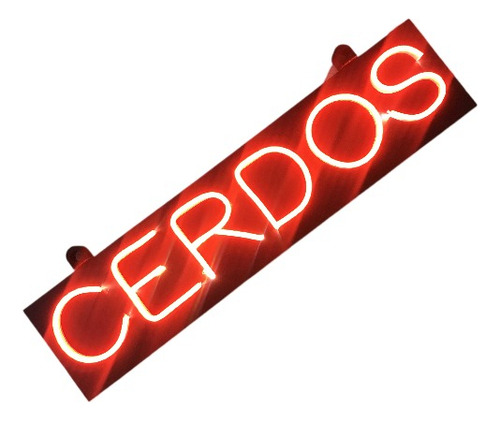 Cartel Neón Led Cerdos - Pedi Tu Rubro - Comercio - Negocios