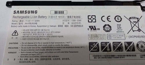 Imagem 1 de 4 de Bateria Notebook Samsung Original Np300 Expert X22 Aa-pbun3a