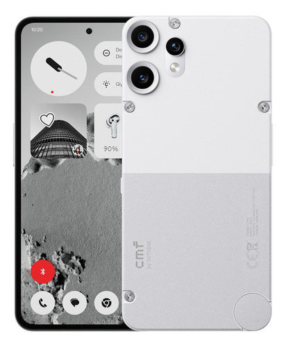 Cmf By Nothing Cmf Phone 2 Pro Telefóno 5g 8 Gb Ram 256 Gb Rom Mediatek Dimensity 7300 Pro Celular 6.77'' Amoled Pantalla Triple 50mp Cámaras Nfc Color Blanco