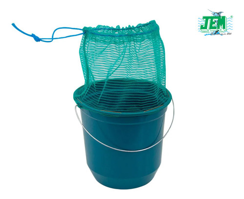 Balde De 15 Litros Para Iscas Com Tela - Jem