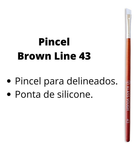 Pincel Klass Vough Brown Line Para Delineados 43 Cor Marrom