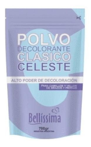 Polvo Decolorante Bellissima Clásico Celeste X700 G