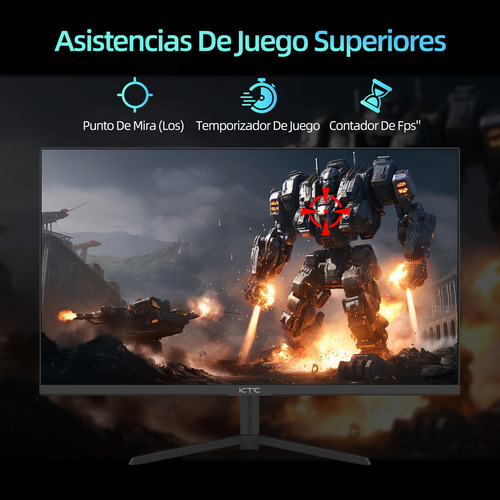 Monitor Gamer KTC con pantalla de 24" 100Hz 110V y resolución Full HD