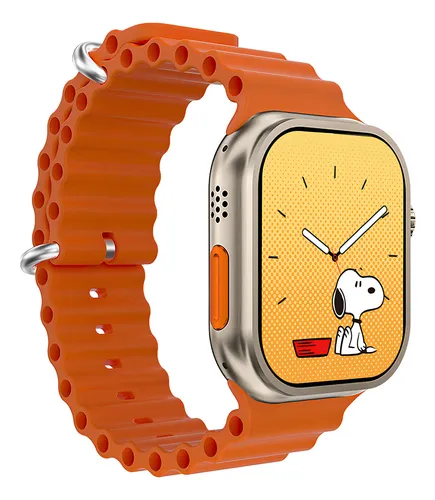 Smartwatch Laxasfit T900 Ultra 2 Silicone Orange Strap Ss