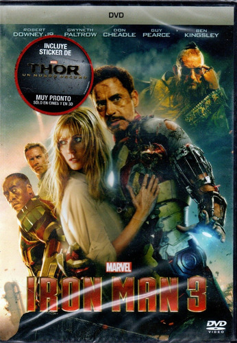 Iron Man 3 - Dvd Nuevo Original Cerrado - Mcbmi