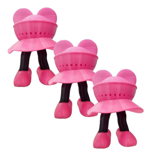 Minnie De Adorno Para Alexa 4gen, Mxnxm-003, 3 Pzs, 20x20x17 Color Rosa/Negro