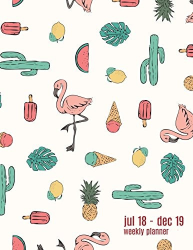 Weekly Planner 20182019 Cactus Design | Jul 18  Dec 19 | 18 