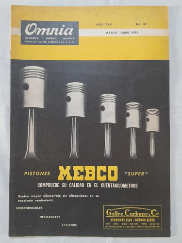 #z Revista Omnia N°87 Marzo Abril1953