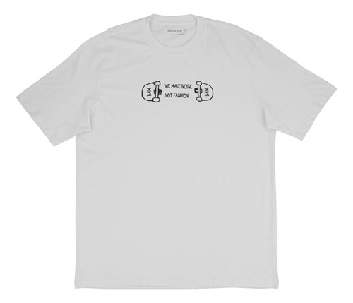 Camiseta Baw Skate Stencil Branco - Masculino