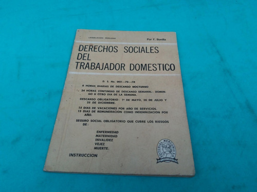 Mercurio Peruano:  Impreso Derecho Trabajador 52p L157 Dh5eh