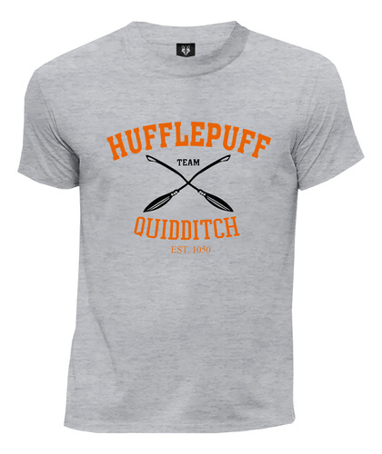 Camiseta Fan Escudo Casa Hufflepuff Quidditch Harry Potter