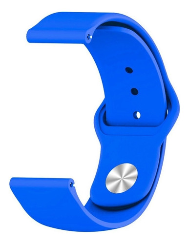 Pulseira Para Smartwatch Encaixe Universal 20mm E 22mm Sport Cor Azul Bic Largura 20 Mm