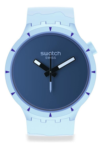 Swatch Bold Bioceramic Correa De Caucho De Cuarzo, Azul, 20 