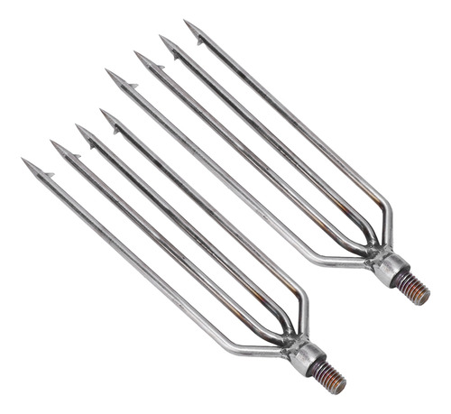Gancho Para Arpón De 4 Puntas, 2 Unidades, Acero Inoxidable,