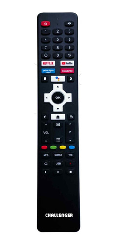 Imagen 5 de 8 de Smart TV Challenger Serie SMART LED 43LO68 BT ANDROID T2 Android 11 Full HD 43" 120V/240V