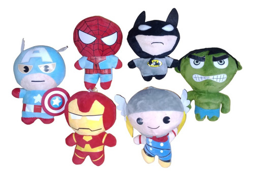 Pack Peluches Superhéroes 12 Unidades Venta Por Mayor