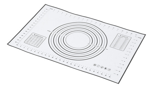 Alfombrilla De Silicona Para Amasar, Negra, Para Cocina