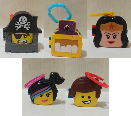 Muñecos Cabezones X 5 Personajes Mc Donalds Lote 41 (Usado)