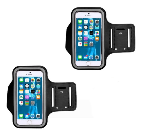 Funda Porta Celular Para Brazo Gym Ejercicio Correr 2 Piezas