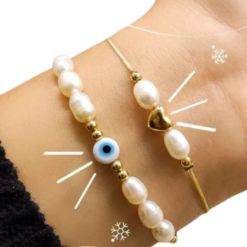 Pulsera Miyuki Dúo Ojos Turcos