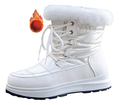 Botas De Nieve Altas Impermeables De Invierno Para Mujer