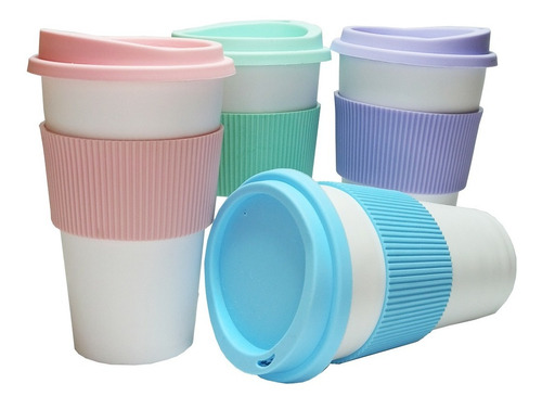 Vaso Térmico Para Souvenir  Mug Starbucks Colores Pastel X4