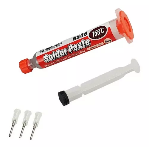 Estaño en pasta para soldar 35g 183 grados marca mechanic jeringa – TECHNET