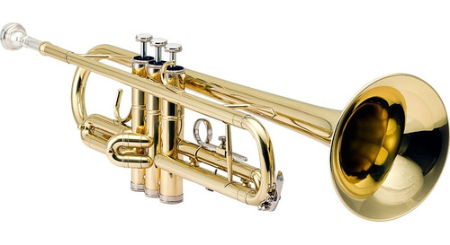 Trompete Bb (si Bemol) Laqueado Harmonics + Case Luxo
