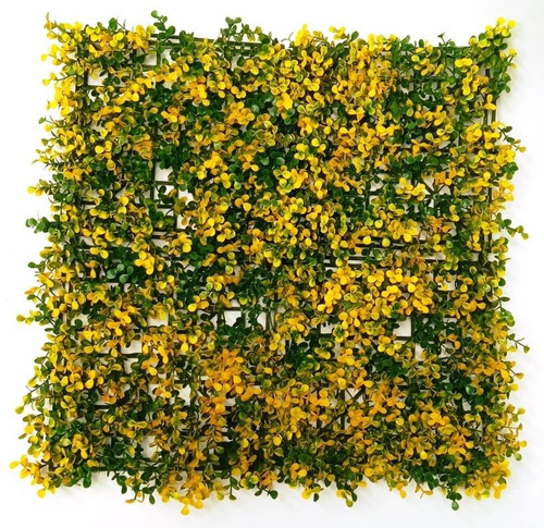 Follaje Artificial Muro Verde 3m2 Arrayan Yellow Panel 25x25