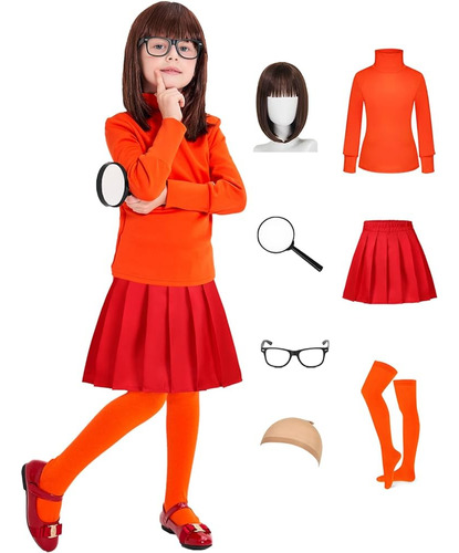 Disfraz De Velma Para Niños Disfraz De Halloween Disfraz De 