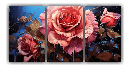 Tres Canvas Inspiraciones Tulipanes Modernidad 50x75cm