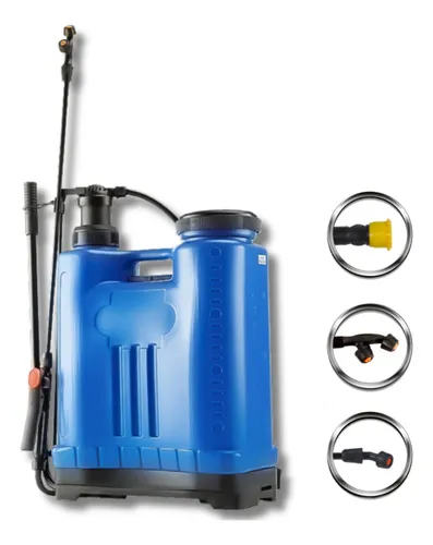 Pulverizador Costal Manual 20 Litros Cor Azul Veneno 3 Bicos Maqu...