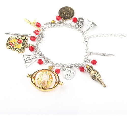 Pulsera Harry Potter Dijes Casa Gryffindor