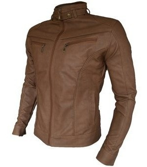 Chaqueta Para Hombre En Cuero Sintetico Slim Fit 30% Off