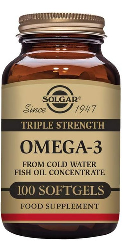 Solgar Omega 3 De Fuerza Triple 950 Mg 100 Capsulas