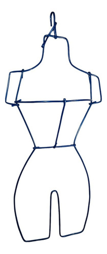 Maniquí Silueta Niño De Alambrón Forrado Plastico 6 Piezas Color Azul Marino