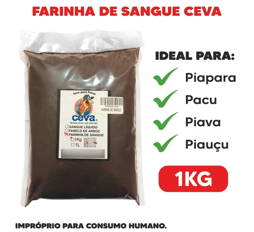 Farinha De Sangue Bovino 5kg Pesca Cevador Hidrossemeador