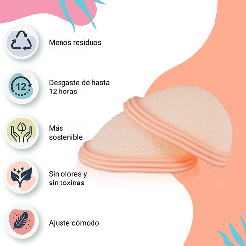 Disco Menstrual De Silicona Médica, Reutilizable, 50ml