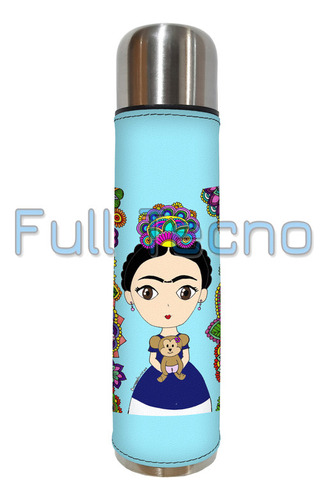 Set Matero Termo 1l Frida Kahlo 3 Excelente Calidad