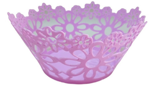 Panera Frutera Centro De Mesa Plastico 10 Cm Alto 14 Cm Diam