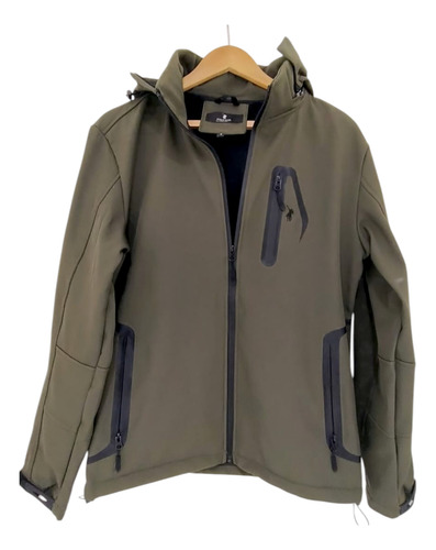 Campera Capucha Desmontable Bolsillo Interno Polo Club